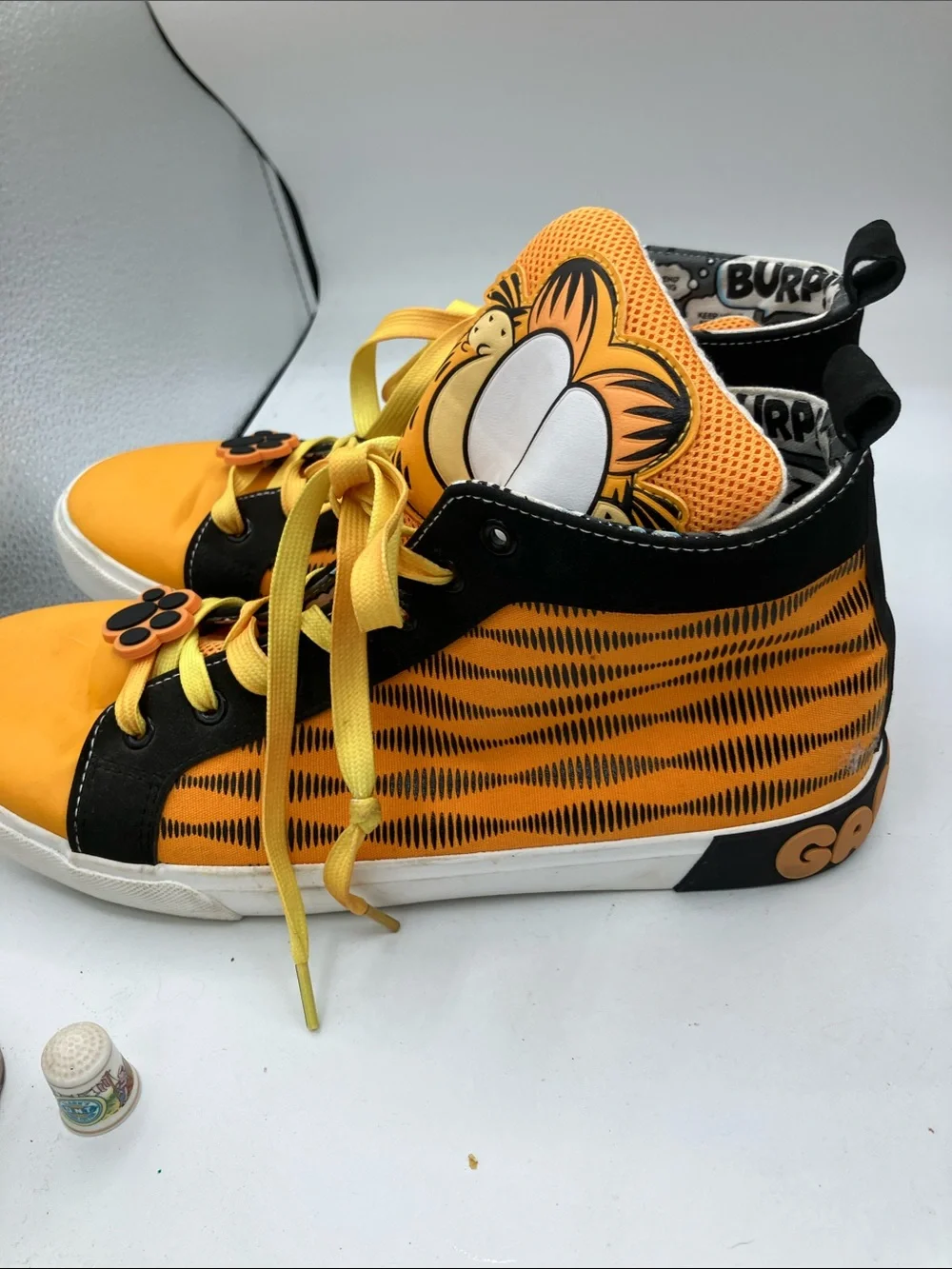 Garfield Orange High-Top Athletic Sneakers - Men